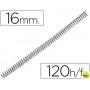 ESPIRAL METALICO YOSAN NEGRO PASO 64 5:1 16 MM CALIBRE 1,20 MM