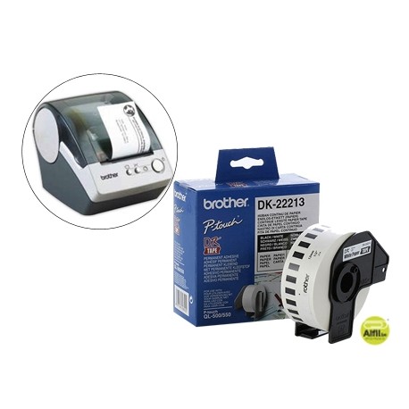 ETIQUETAS BROTHER CINTA CONTINUA ADHESIVAS -TRANSPARENTE 62MMX15,24MT