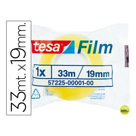 CINTA ADHESIVA TESA STANDARD 33 MT X 19 MM