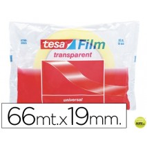 CINTA ADHESIVA TESA TRANSPARENTE 66 MT X 19 MM