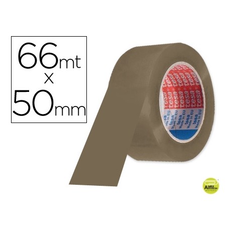 CINTA ADHESIVA TESA MARRON 66 MT X 50 MM -PARA EMBALAJE