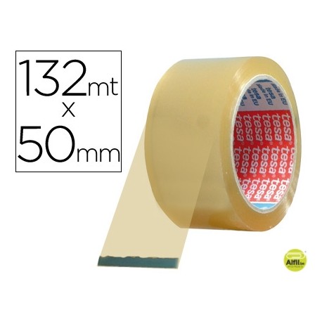 CINTA ADHESIVA TESA TRANSPARENTE 132 MT X 50 MM -PARA EMBALAJE