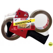 PORTARROLLO PARA EMBALAJE TESA PARA ROLLOS DE 66MTX 50MM-2 ROLLOS CINTA MARRON