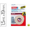 CINTA DOBLE CARA TESA INTERIORES 1,5 MT X 19 MM