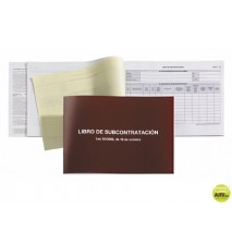 LIBRO SUBCONTRATACION GALLEGO MIQUELRIUS FOLIO NATURAL JUEGO DE 10 HOJAS AUTOCOPIATIVAS
