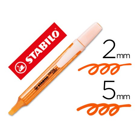 ROTULADOR STABILO MARCADOR FLUORESCENTE SWING COOL NARANJA