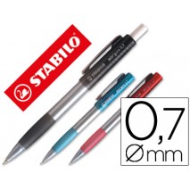 PORTAMINAS STABILO MIN'GUM 0.7 MM CON GOMA DE BORRAR