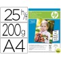 PAPEL HP FOTOGRAFICO SEMI- SATINADO -A4- -25 HOJAS- -200G/M2-