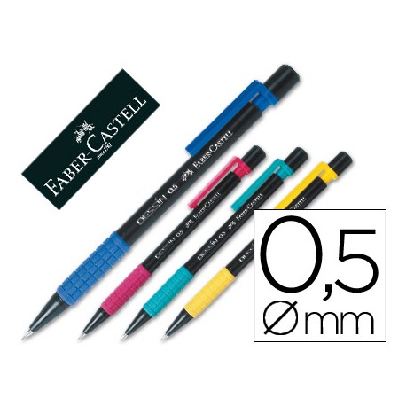 PORTAMINAS FABER DE 0.5 MM DESSIN COLORES SURTIDOS