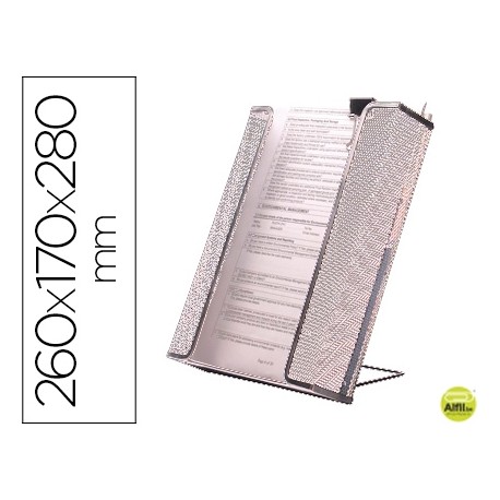 REVISTERO Q-CONNECT REJILLA METALICO PLATEADO