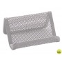 PORTATARJETA Q-CONNECT METALICO PLATEADO 11X7,5X5 CM