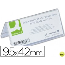 IDENTIFICADORES SOBREMESA Q-CONNECT METACRILATO TAMAÑO 95X42 MM REF.5730