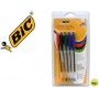 BOLIGRAFO BIC CRISTAL SURTIDO (2A-1N-1R-1V) -BLISTER 5
