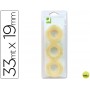 CINTA ADHESIVA Q-CONNECT 33 MT X 19 MM -BLISTER 3