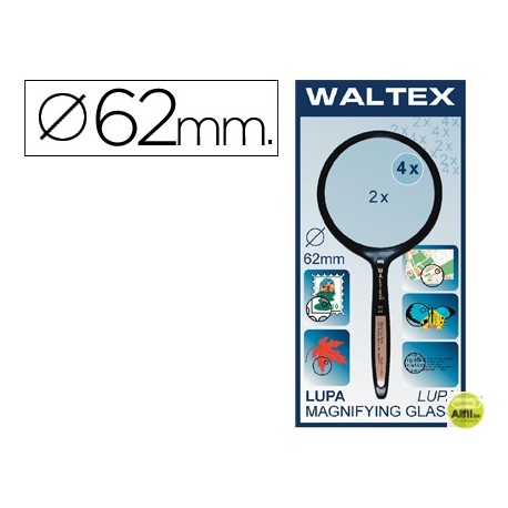 LUPA CRISTAL BIFOCAL 62 MM. -MANGO CURVO -BL/1 -BLISTER 1