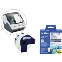 ETIQUETA BROTHER DK11219 PARA IMPRESORAS DE ETIQUETAS QL-CIRCULARES 12 MM 800 ETIQUETAS-