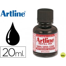 TINTA ARTLINE NEGRO PARA ROTULADOR PIZARRA BLANCA 500-A FRASCO DE 20 ML