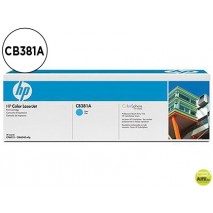 TONER HP CB381A COLOR LASERJET CP6015/CM6030/CM6040 CIAN WITH COLORSPHERE -21.000PAG- 381A