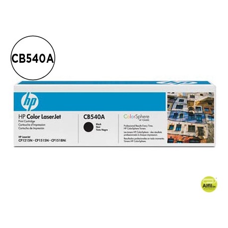 TONER HP CB540A COLOR LASERJETCP-1215/CP-1515/CP-1518 NEGRO WITH COLORSPHERE -2200PAG-