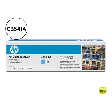 TONER HP CB541A COLOR LASERJETCP-1215/CP-1515/CP-1518 CIAN WITH COLORSPHERE -1.400PAG-