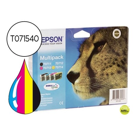 INK-JET EPSON STYLUS D78 D92 D120 DX4000 4050 4400 4450 5000 5050 600 6050 7000F 8400 MULTIPACK-T071