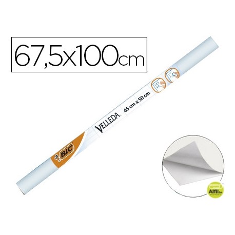 PIZARRA BLANCA VELLEDA ROLLO ADHESIVO DE 67,5X100 CM
