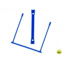 ENCUADERNADOR FASTENER Q-CONNECT PLASTICO E-CLIPS COLOR AZUL