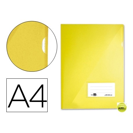 CARPETA DOSSIER LIDERPAPEL A4 UÑERO AMARILLA