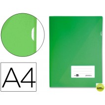 CARPETA DOSSIER LIDERPAPEL A4 UÑERO VERDE