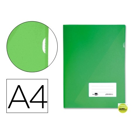CARPETA DOSSIER LIDERPAPEL A4 UÑERO VERDE