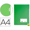 CARPETA DOSSIER LIDERPAPEL A4 UÑERO VERDE