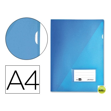 CARPETA DOSSIER LIDERPAPEL A4 UÑERO AZUL