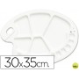 PALETA PLASTICO LIDERCOLOR OVALADA 17 HUECOS DIESTROS TAMAÑO 3X35CM