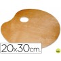 PALETA MADERA LIDERCOLOR OVALADA TAMAÑO 20X30 CM GROSOR 0,3 CM ZURDOS