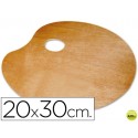PALETA MADERA LIDERCOLOR OVALADA TAMAÑO 20X30 CM GROSOR 0,3 CM ZURDOS