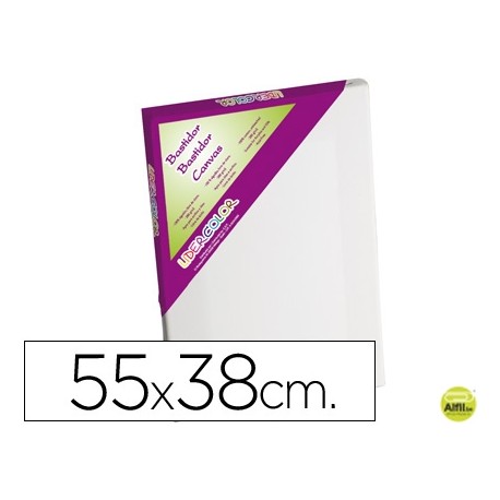 BASTIDOR LIDERCOLOR 10 P LIENZO ALGODON 100% MARCO PAWLONIA 1,8X3,8 CM BORDES MADERA 55X38 CM