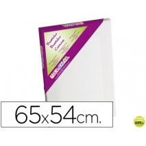BASTIDOR LIDERCOLOR 15F LIENZOGRAPADO LATERAL ALGODON 100% MARCO PAWLONIA 1,8X3,8 CM BORDES MADERA 6