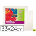 CARTON ENTELADO LIDERCOLOR 4F 33X24 CM PARA PINTURA AL OLEO Y ACRILICO
