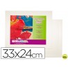 CARTON ENTELADO LIDERCOLOR 4F 33X24 CM PARA PINTURA AL OLEO Y ACRILICO