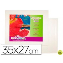 CARTON ENTELADO LIDERCOLOR 5F 35X27 CM PARA PINTURA AL OLEO Y ACRILICO