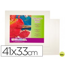 CARTON ENTELADO LIDERCOLOR 6F 41X33 CM PARA PINTURA AL OLEO Y ACRILICO