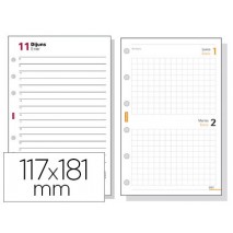 RECAMBIO AGENDA FINOCAM 500 ANUALIDAD SEMANA A LA VISTA 117X181 MM TEXTO EN CATALAN