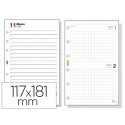 RECAMBIO AGENDA FINOCAM 500 ANUALIDAD SEMANA A LA VISTA 117X181 MM TEXTO EN CATALAN