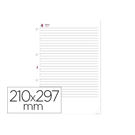 RECAMBIO AGENDA FINOCAM 4000 ANUALIDAD DIA PAGINA 210X297 MM