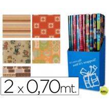PAPEL FANTASIA TODO AÑO KRAFT ROLLO DE 2X,070 MT PAPEL DE 63 GRS