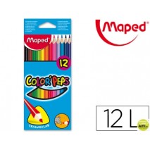 LAPICES DE COLORES MAPED 183212 TRIANGULARES CAJA DE 12UNID