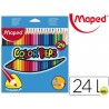 LAPICES DE COLORES MAPED 183224 TRIANGULARES C/ DE 24
