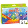 LAPICES CERA DACSTRIX TRIANGULCAJA DE 12 COLORES