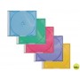 CAJA DE CD Q-CONNECT SLIM 5 COLORES SURTIDOS