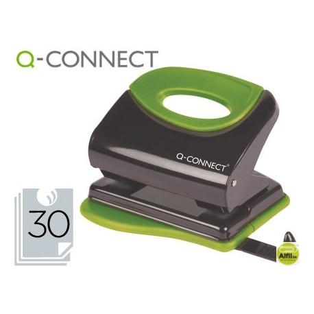 TALADRADOR Q-CONNECT KF00996 METALICO CON EMPUÑADURA DE CAUCHO CAPACIDAD 30 HOJAS